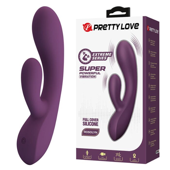 Vibrador Rabbit High Tech Pretty Love Rosolyn 10 funções Vibrador Rabbit High Tech Pretty Love Rosolyn 10 funções