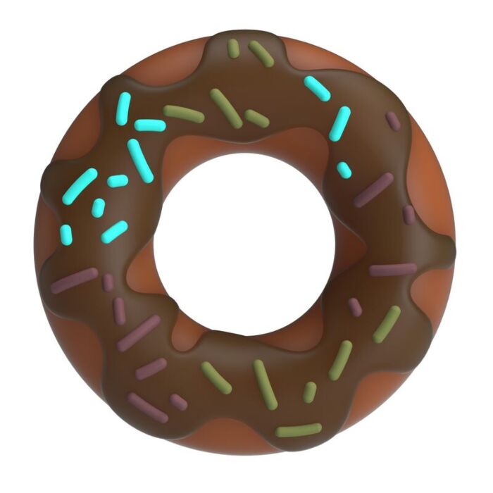 Anel para Pénis FOR HIM SUPER DONUT com Design Colorido Anel para Pénis FOR HIM SUPER DONUT com Design Colorido