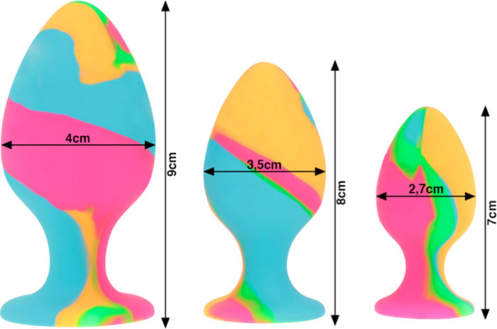 Conjunto de Plugs Rainbow Bliss