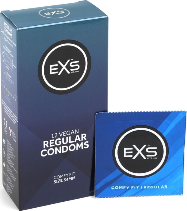 Exs regular - preservativos inoloros -12 pack