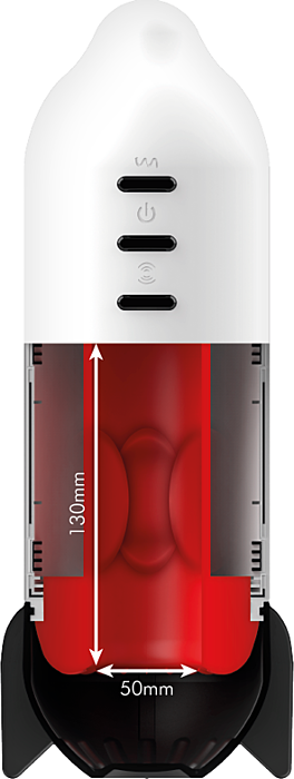 Masturbador Jamyjob Rocket Soft Compression e Vibração Masturbador Jamyjob Rocket Soft Compression e Vibração