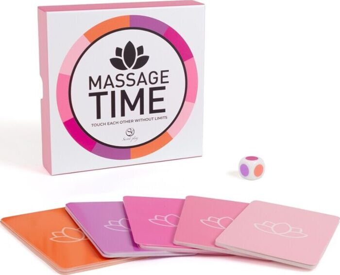 Jogo de Casal Secret Play Massage Time com Cartas e Dado Jogo de Casal Secret Play Massage Time com Cartas e Dado