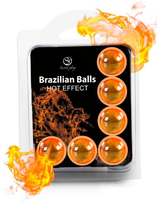 Set de 6 Bolas Brasileiras SECRETPLAY com Efeito Calor