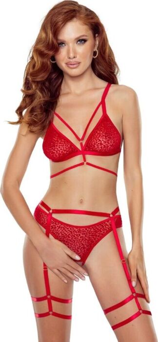 Lingerie PASSION Porigelia Set Vermelho S/M