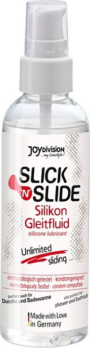 Lubrificante de silicone Slick'n'Slide 100 ml - Perfeito para massagens e uso com preservativos
