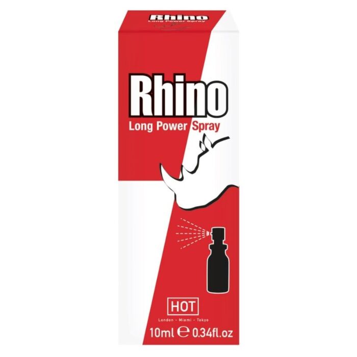 Spray Retardante HOT Rhino 10ml para Prolongar o Prazer Spray Retardante HOT Rhino 10ml para Prolongar o Prazer