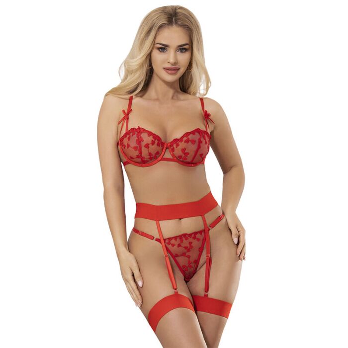 Conjunto de Lingerie SUBBLIME HEART PRINT L/XL Conjunto de Lingerie SUBBLIME HEART PRINT L/XL