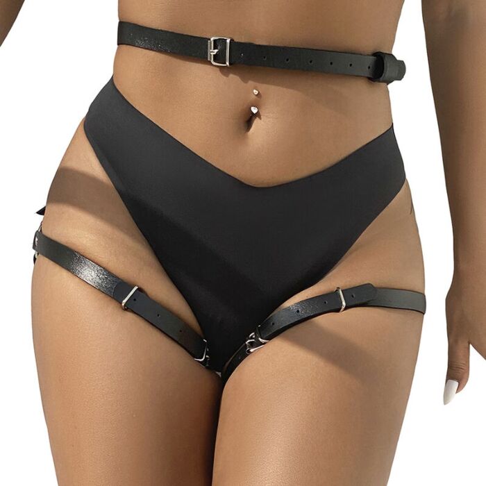 Arnês SUBBLIME FETISH - Leather Waist and Leg Harness Arnês SUBBLIME FETISH - Leather Waist and Leg Harness