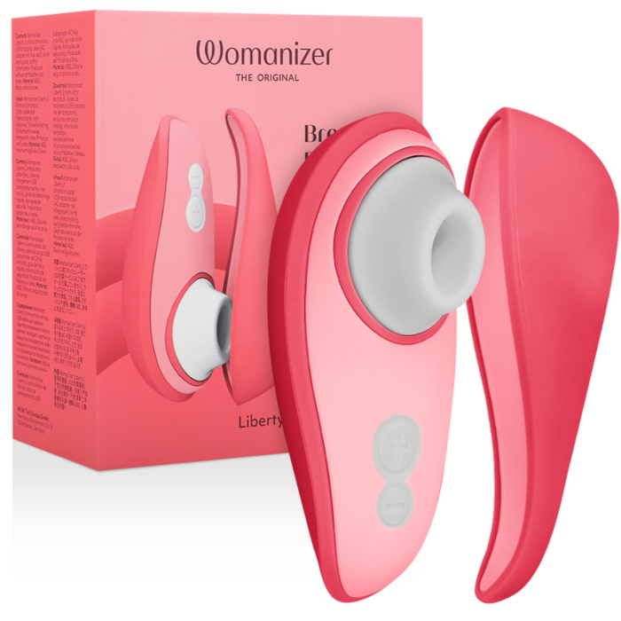 Succionador Womanizer Liberty 2 Rosa com Tapa Magnética Succionador Womanizer Liberty 2 Rosa com Tapa Magnética