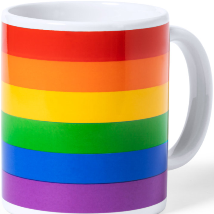 Caneca Arco-Íris LGBT de Cerâmica - 370 ml Caneca Arco-Íris LGBT de Cerâmica - 370 ml