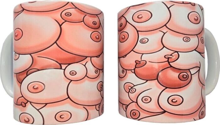 Taza Diablo Picante Color Tetas 370 ml | Humor Erótico