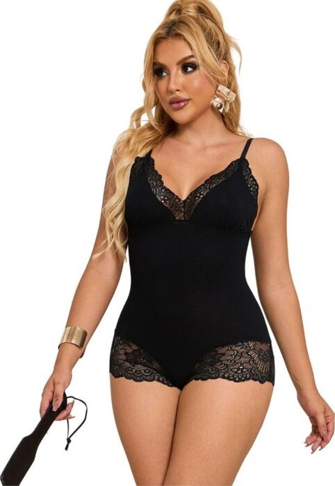Teddy Sublime Bodies Floral Preto S/M - Elegância