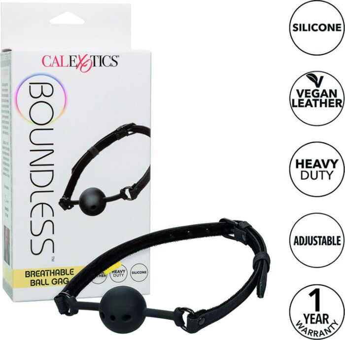 Mordaça de bola respirável sem limites - Acessório erótico para casais Mordaça de bola respirável sem limites - Acessório erótico para casais