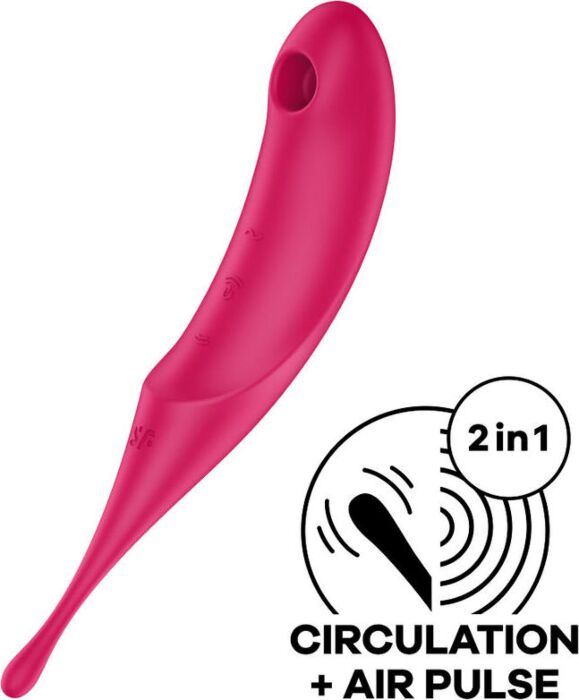 Satisfyer Twirling Pro - Vibrador Híbrido de Ar Pulso e Vibração