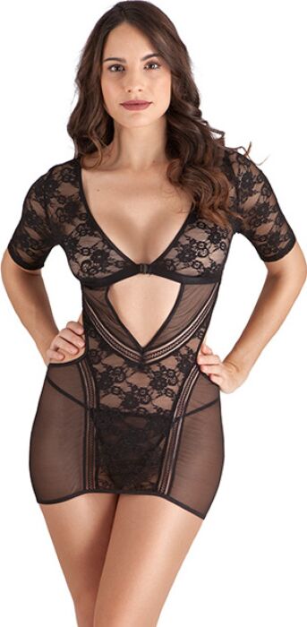 Vestido mangas Negro TU