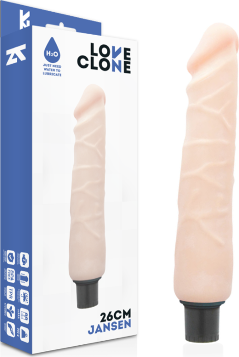 Loveclone - Vibrador com Tecnologia de Autolubrificação 26cm
