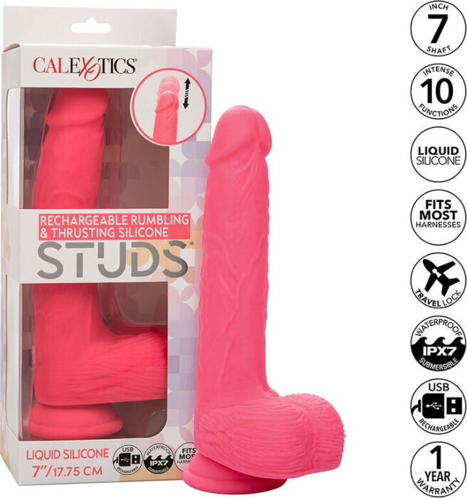 Vibrador Calexotics Studs Rosa 10 Vibrações Vibrador Calexotics Studs Rosa 10 Vibrações