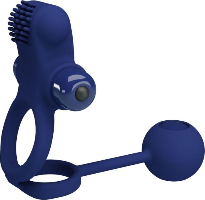 Vibrador Pretty Love Remington Doble Anillo Azul