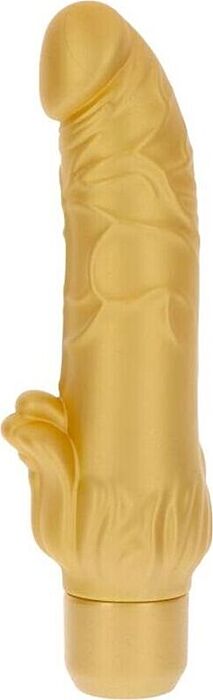Vibrador Get Real Gold Dicker Stim Luxuoso Vibrador Get Real Gold Dicker Stim Luxuoso