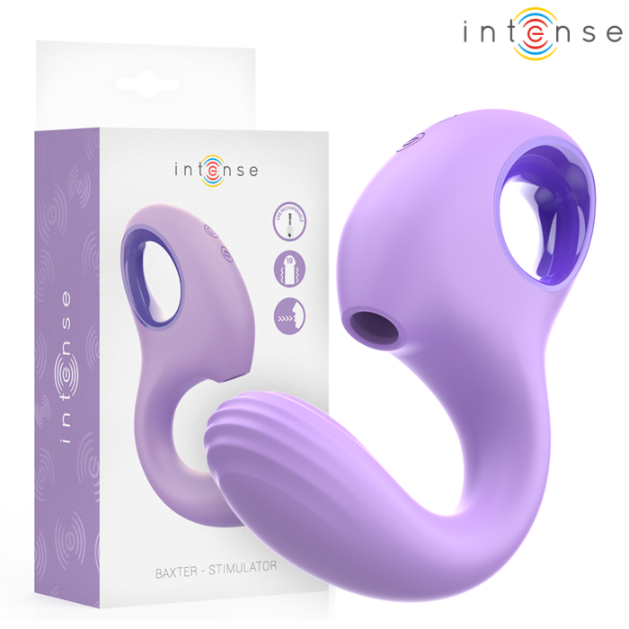 Vibrador Intense Baxter Violeta com Sução Vibrador Intense Baxter Violeta com Sução