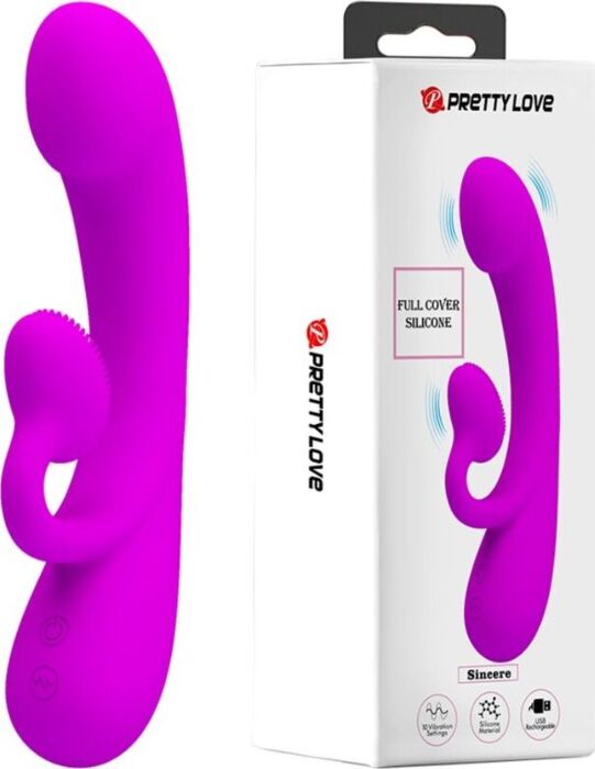 Vibrador Pretty Love Sincere Silicone Sensações Únicas Vibrador Pretty Love Sincere Silicone Sensações Únicas