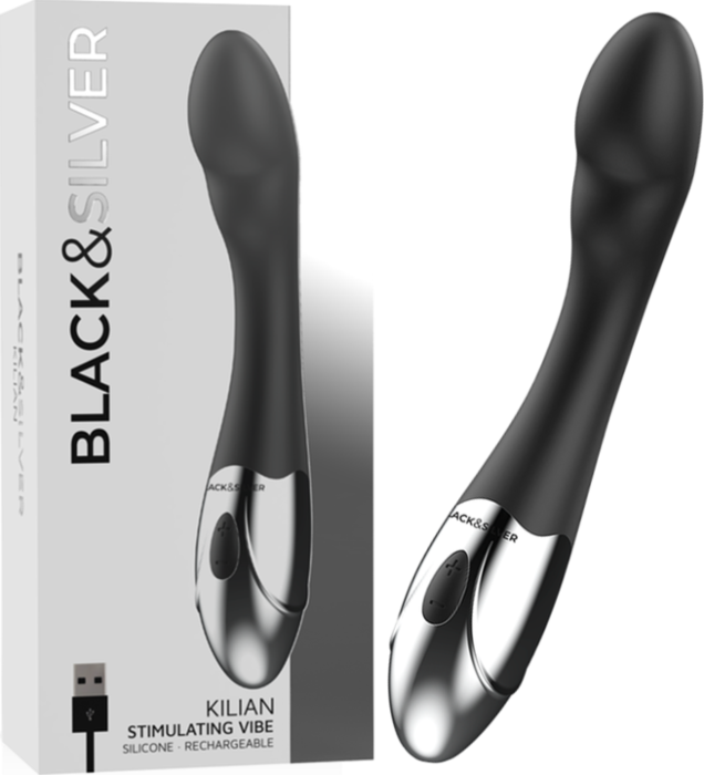 Vibrador Ponto G BLACK&SILVER Kilian Vibrador Ponto G BLACK&SILVER Kilian