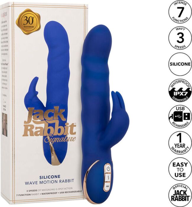 Vibrador Calexotics Jack Rabbit Ondas Azul Vibrador Calexotics Jack Rabbit Ondas Azul