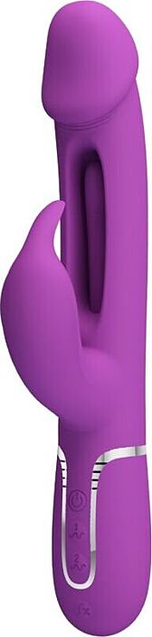 Vibrador Pretty Love Kampas Rabbit 3 em 1 Morado