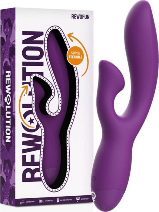 Vibrador Rewolution Rewofun Flexível com Rabbit