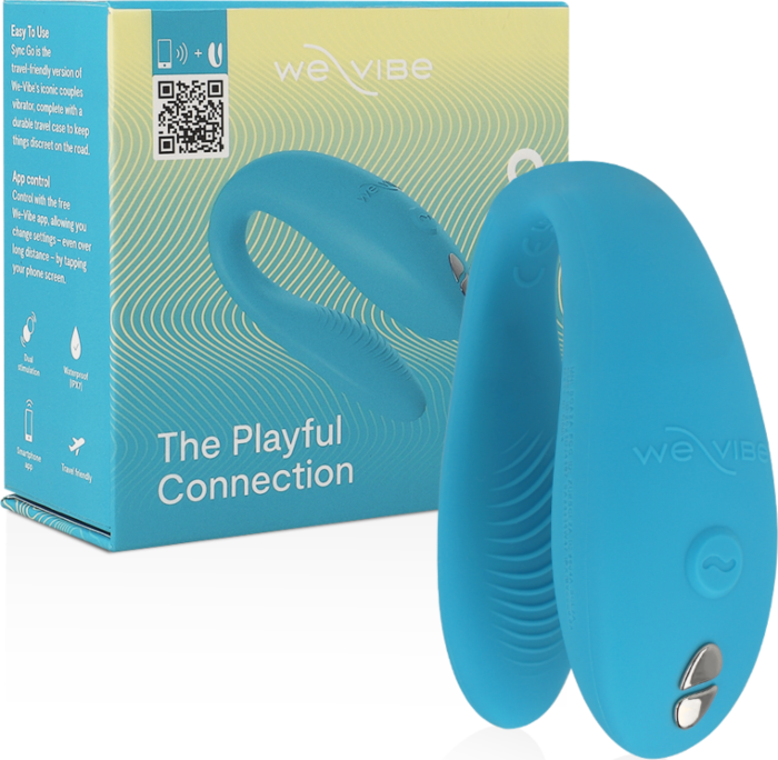Vibrador We-Vibe Sync Go Estimulador Dual Turquesa