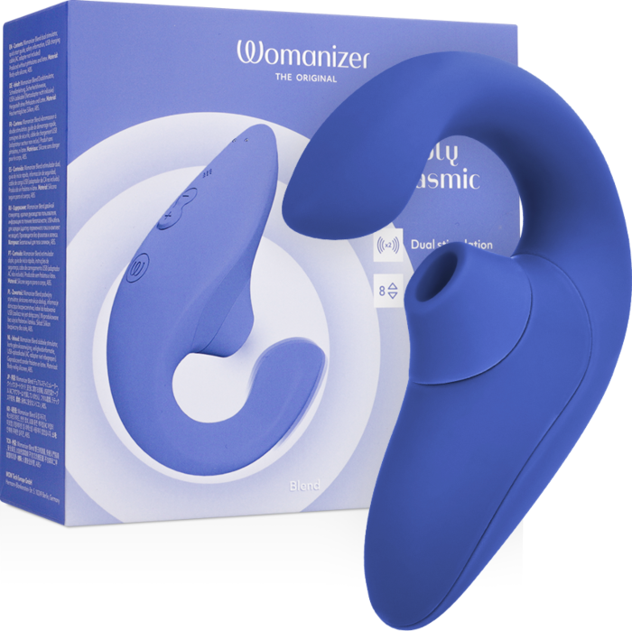 Vibrador Womanizer Blend Estimulador Rabbit Azul