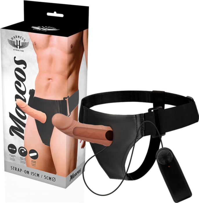 Arnês Oco com Vibrador 15 x 5 cm - Harness Atração