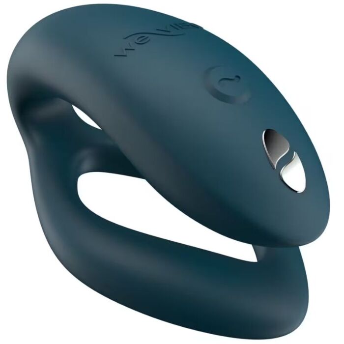 Vibrador para casal WE-VIBE SYNC O flexível com comando verde-escuro