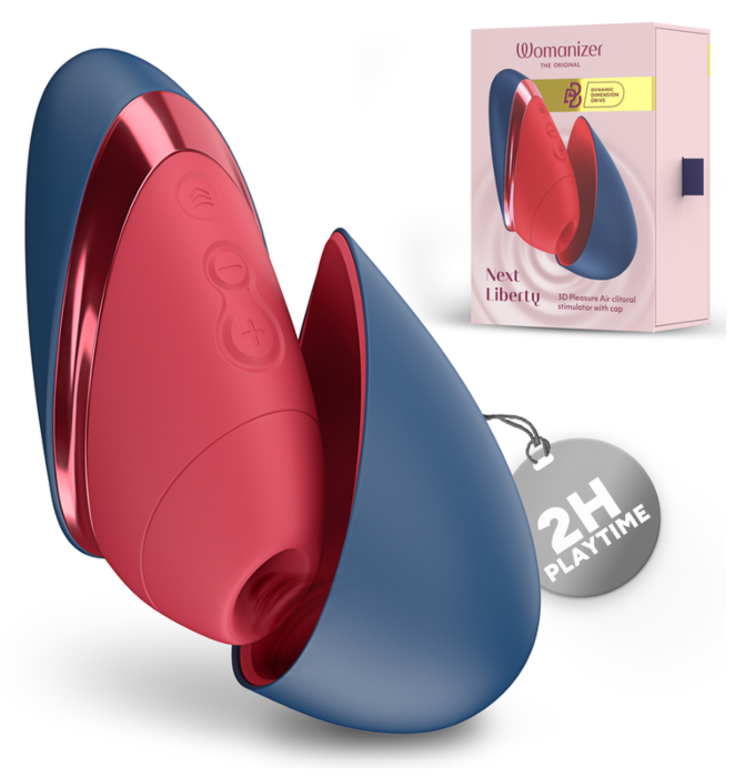 Estimulador clitoriano WOMANIZER NEXT LIBERTY azul/vermelho