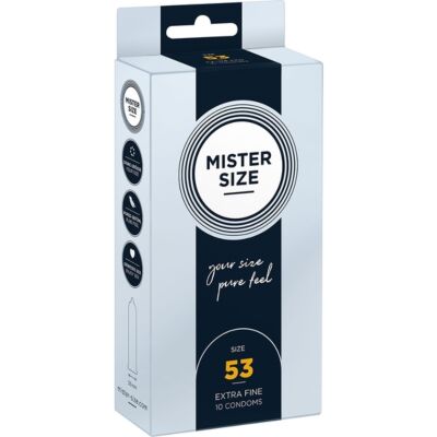 Mister tamanho 53mm - pack de 10 preservativos
