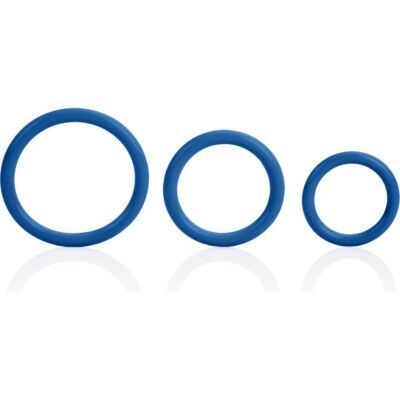 Anel Triplo Azul Ondas de Prazer