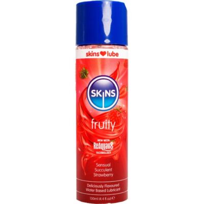 Lubrificante com sabor Morango SKINS Fruity 130 ml