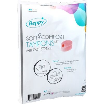 Tampões Beppy lubrificado 30 pcs