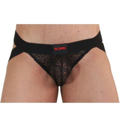 Jockstrap BURN 005 Preto Sensual e Confortável