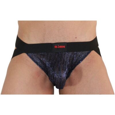 Jockstrap BURN 006 Azul/Negro | Estilo e Conforto