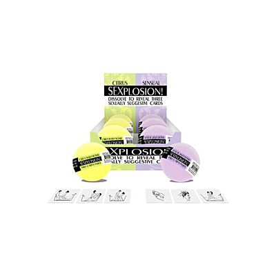 Bomba de banho SEXPLOSION Kheper Games com cartas