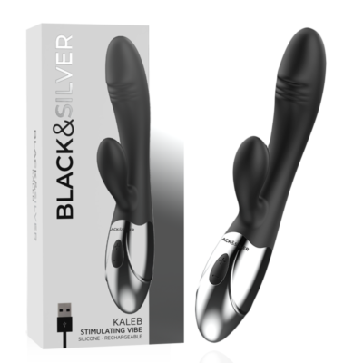Vibrador Black&Silver Kaleb Rabbit Potente