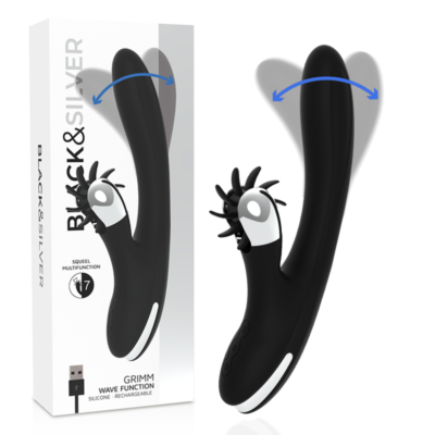 Vibrador BLACK&SILVER Bunny Grimm Wave