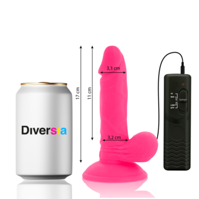 FlexiVibe - Dildo Vibrante 17cm (Rosa)