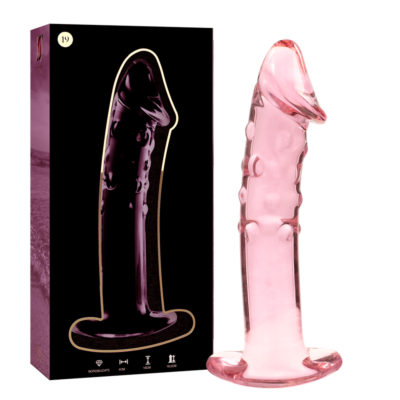Dildo de Cristal Rosa Nebulosa