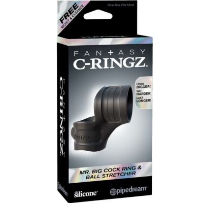 Fantasia c-anel de pénis grande anel e testículos