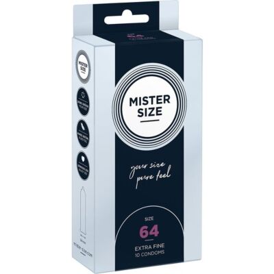 Mister size 64 (10 pack) - preservativo natural