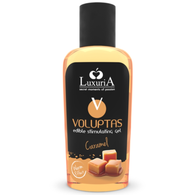 Intimateline Luxuria Gel de Massagem Comestível Efeito Calor Caramelo 100 ml