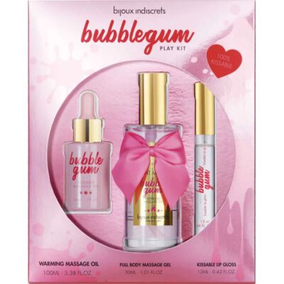 Bijoux - Indiscrets Bubblegum Play Kit com Óleo, Gel & Brilho Labial