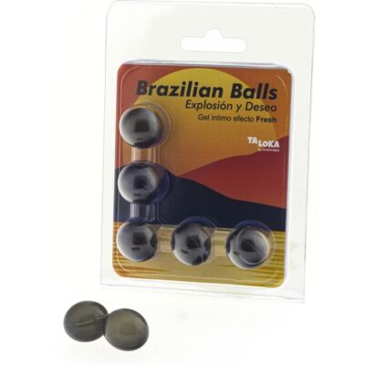 5 Bolas Brasileiras Explosão de Aromas Gel Excitante Efeito Fresh - Massagens Sensuais e Prazer Intenso